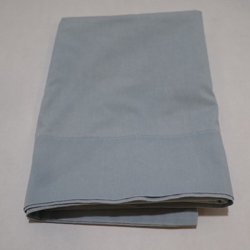 Louisville Bedding King Pillowcase 50/50 Cotton Polyester Blue Made USA